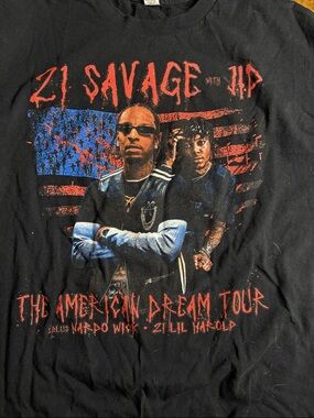 Black 21 Savage The American Dream Tour Graphic Tee